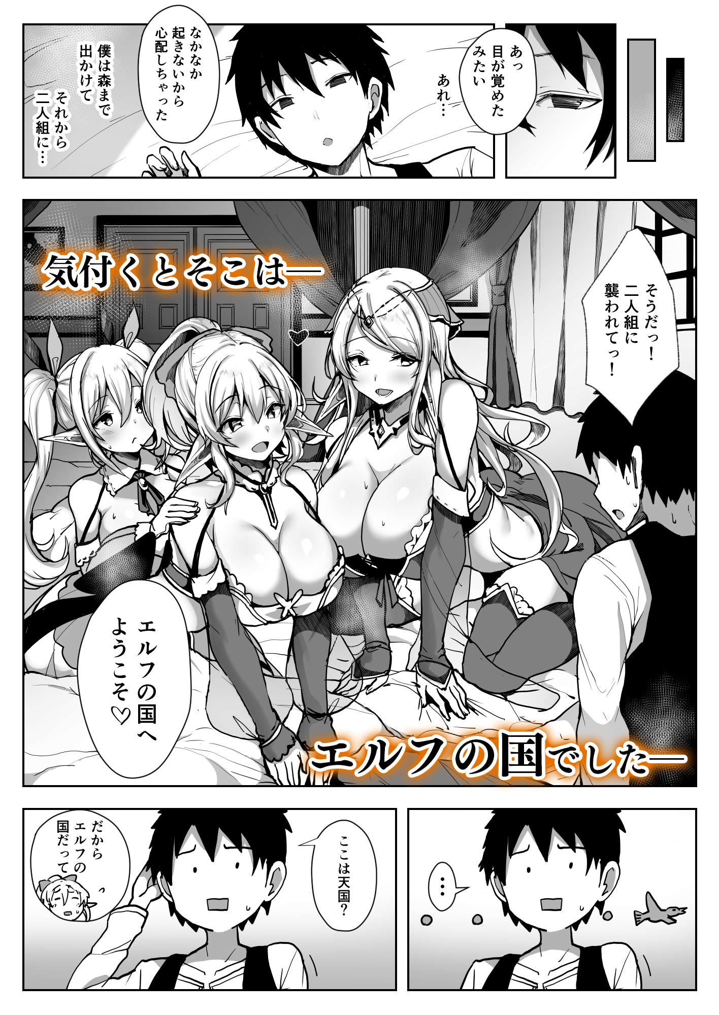 エルフの国で目が覚める